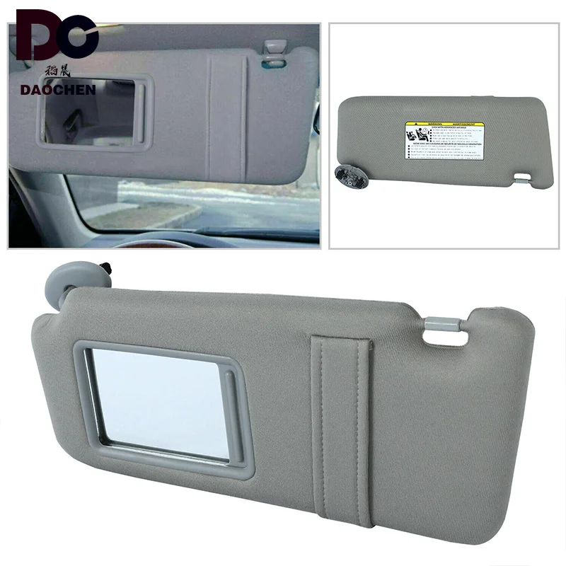 

Daochen 1pc Left Driver Side Car Sun Visor Grey 74320-06780-B0 For Toyota Camry 2007 2008 2009 2010 2011