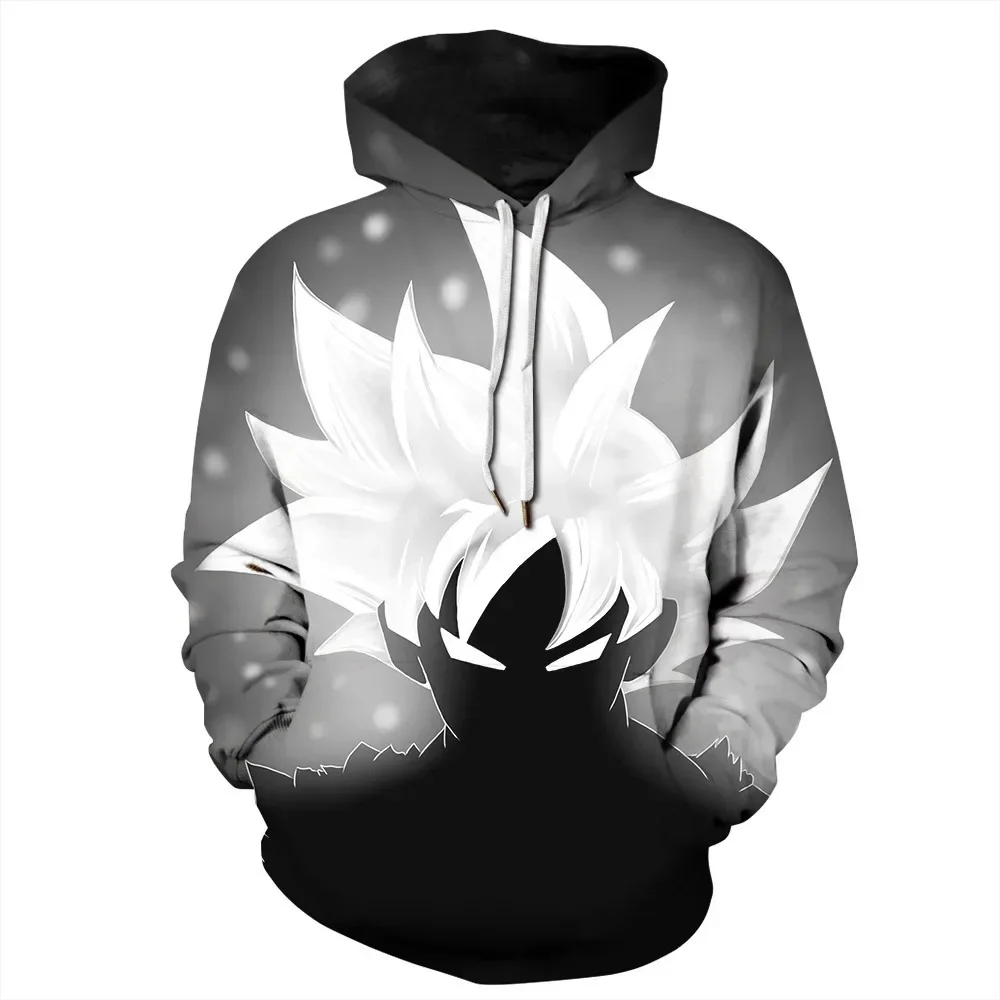 Dragon Ball Anime Print Hoodie Boys Fashion Hooded Clothes Children Cartoon Top For 4 6 8 10 Years Kids Birthday Wear