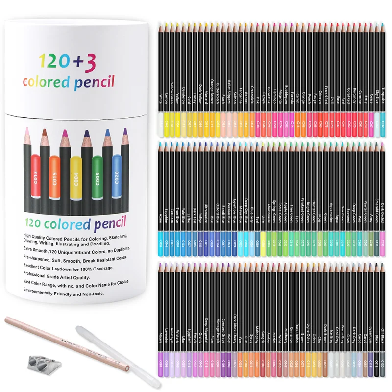 120-colors-professional-colored-pencils-black-rods-wood-oil-colored-pencils-student-drawing-pencil-set-for-school-draw-sketching