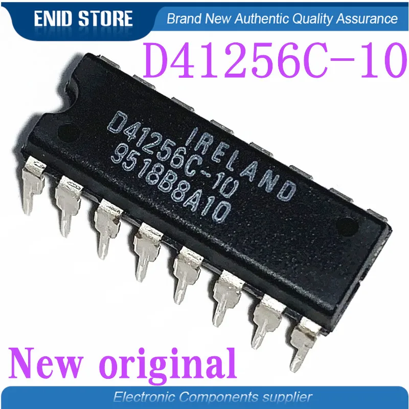 

5 шт./партия, новые оригинальные D41256 D41256C-10 41256C-10 DIP-16