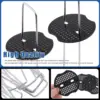 4/6 Inch Landscape Staples 11 Gauge Garden Staples, Galvanized Yard Lawn Stakes U-Shaped Pins Ground Anchors With 50 Gaskets 2
