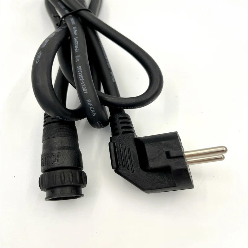 Ac power cable 2M 3*1.5mm M19 AC Power Cable with EU Socket Type Copper Extension Wire for SG Series 250W-700W Micro Grid Tie Inverter