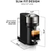 Deluxe Espresso Maker, with Milk Frother, Black, Making Multi Style Coffee, One Click Operation, Capsule Coffee Machine 5