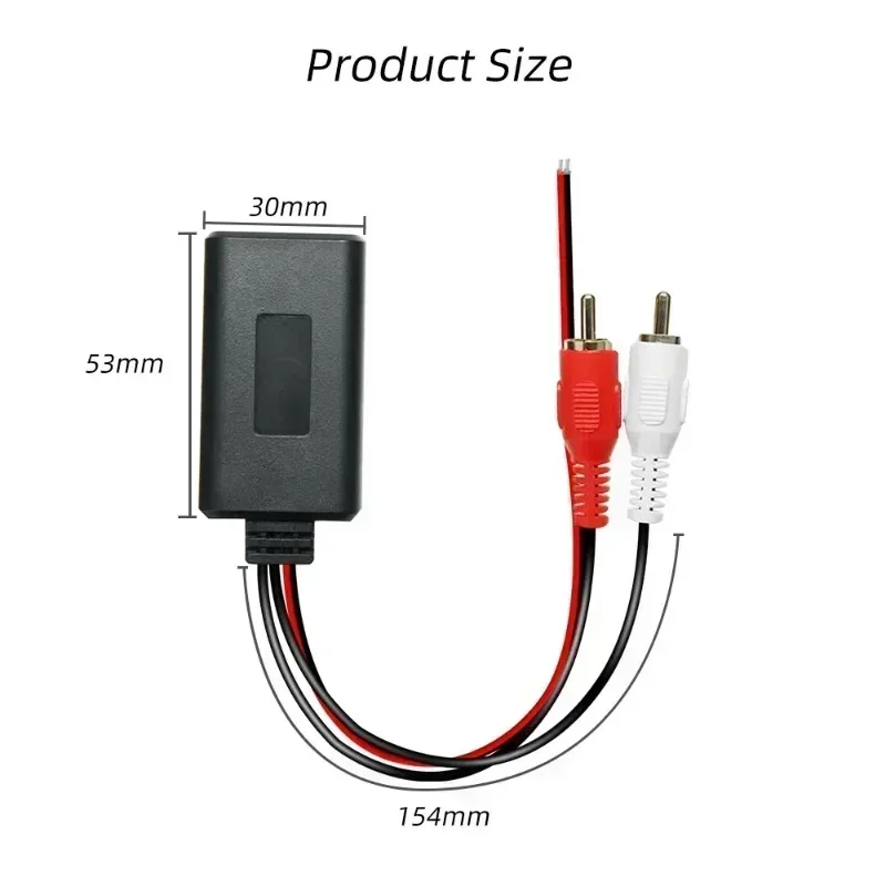 Car Wireless Bluetooth Adapter Music Module Rca Aux Audio Cable