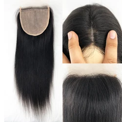12x12CM Silk Base Lace Closure Silicone Silk Top Human Hair Topper 5x5 Straight Pre Plucked For Women