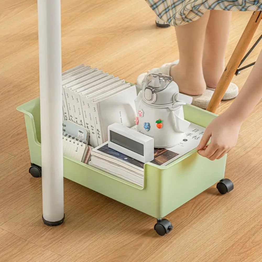 

Storage Boxes Student Classroom with Pulley Movable Book Storage Box Dormitory Sorting Box Book Toys Storage Organizer