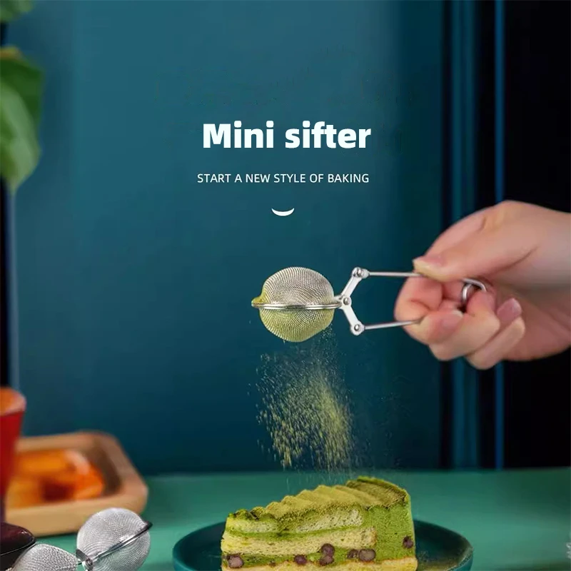 1 Pz Spalmatore Di Polvere In Acciaio Inossidabile, Maglia Ultra-Fine, Setaccio Matcha Da Forno, Setaccio In Polvere Di Cacao, Spalmatore Di Polvere, 