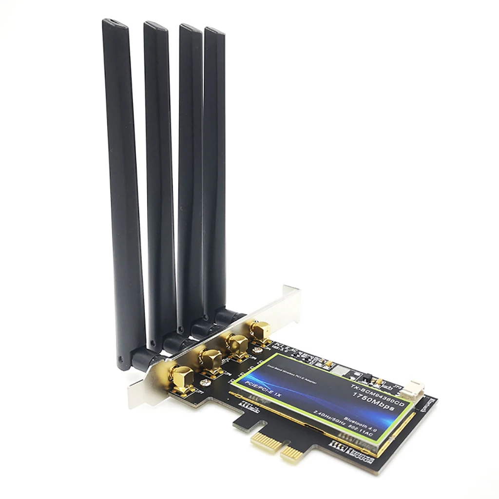 Pcie desktop wifi adapter card 1750mbps bcm94360 for macos 802 11ac