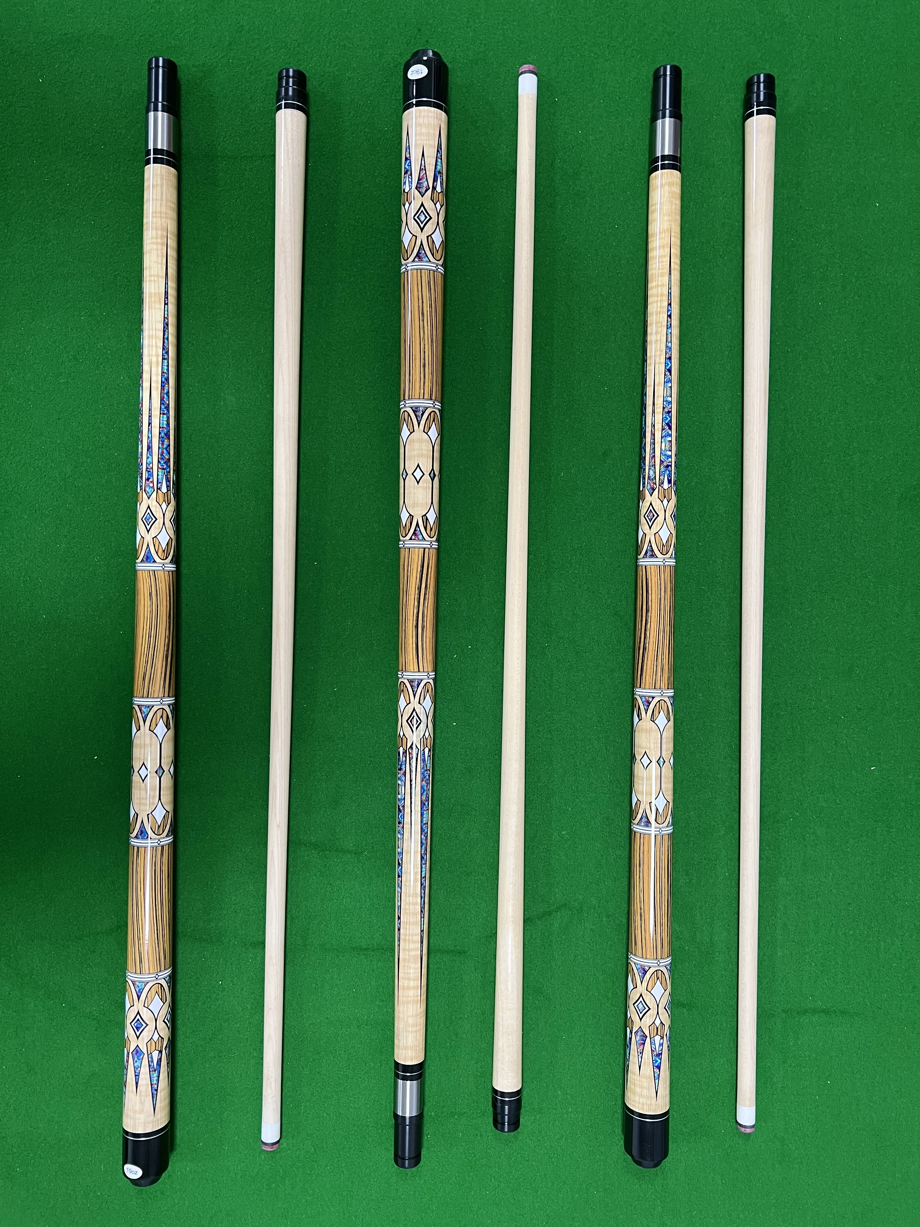 1/2 inch American cue with a modern and convenient 13mm Napper: beautiful-looking Bid Cue with durable and accurate hitting 4pcs paint brushes and 4pcs no spill paint cups with lids for kids beginners durable material corrosion preventive convenient