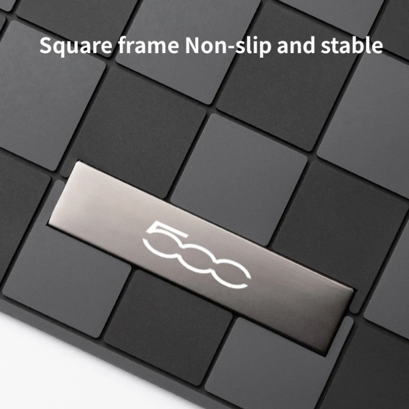 Car Non Slip Mat Non Slip Mat Silicone Anti Skid Pad for FIAT 500 Car Interior Center Console