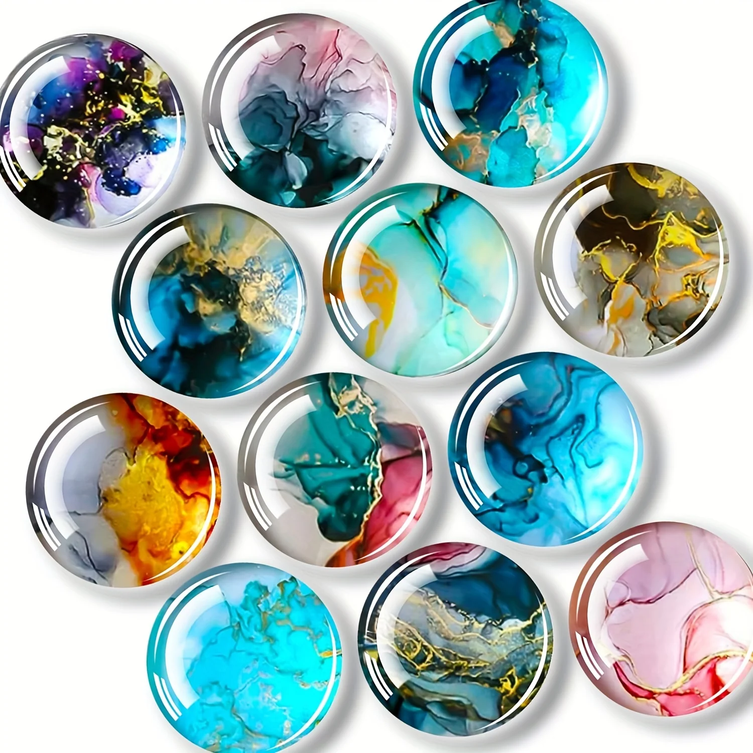 12 Pcs Cute Magnet Sticker Glass Magnets Strong Magnets For Whiteboard Classroom Kitchen Office Home Cabinet and Photos