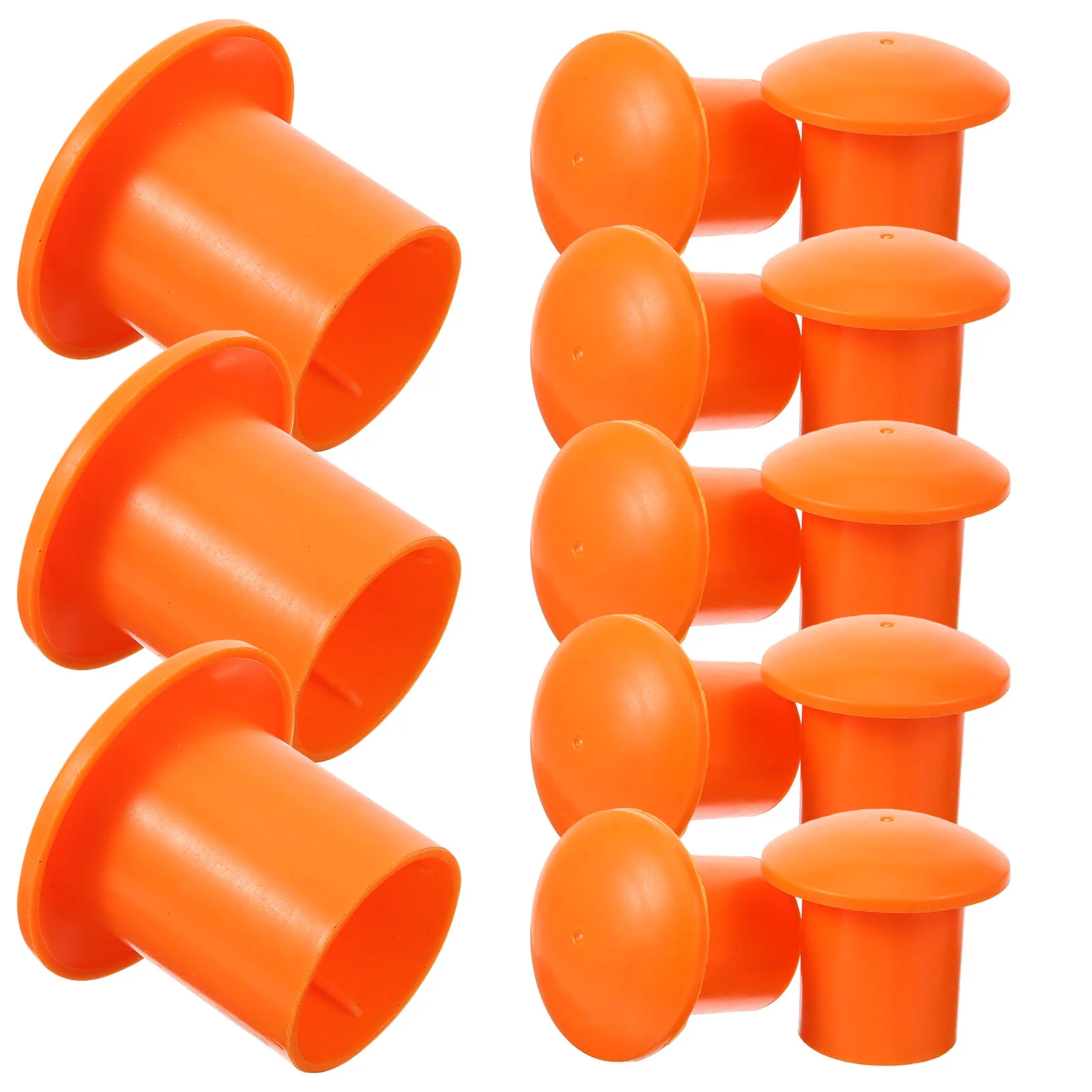 40 Pcs Steel Bar Protective Cap Rebar Protection Cover Caps Plastic End Mushroom Construction Industry Suppies