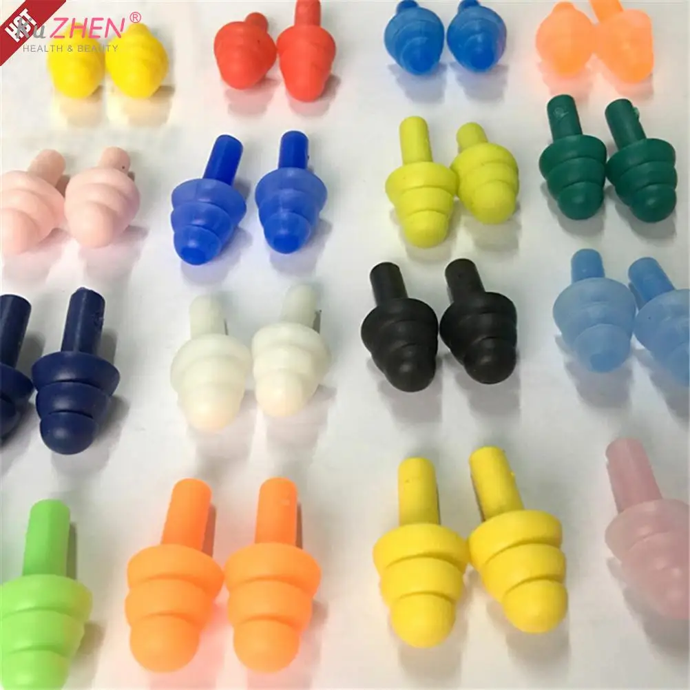 Silicone Earplugs Foam Earplugs 1/5/10Pairs Waterproof For Adult Swimmers Children