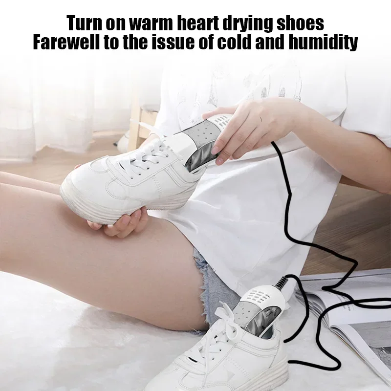 18W EU Plug Race Car Shape Light Shoe Dryer Foot Protector Boot Odor Deodorant Dehumidify Device Household Shoes Drier Heater 6