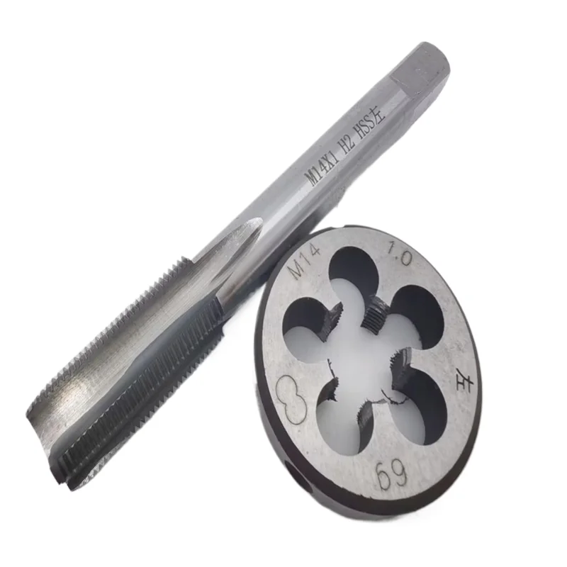 tap and die set 2pcs left hand metric tap die set M2-M22 used for machine tool internal and external thread tapping and thread repair tools