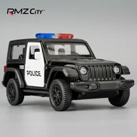 1:36 RMZCITY Jeep Wrangler Rubicon Alloy Model Toy Car Diecast Pull Back Metal Collection Children Toys Gift 1