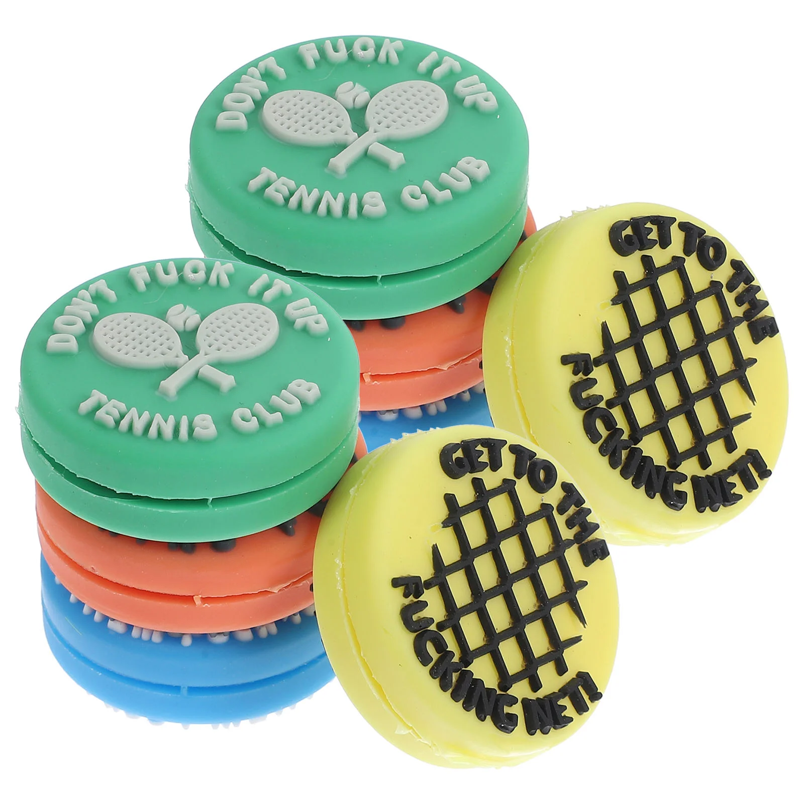 8 Pcs Tennis Racket Shock Absorber Silicone Vibration Dampener Damper for Racquet Absorbers Dampeners
