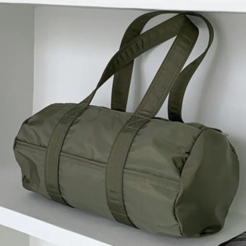 Capacity Shoulder Bag Nylon Large Cylinder Portable Handbag For Woman Casual High-Quality Messenger Versatile Luxury Crossbody