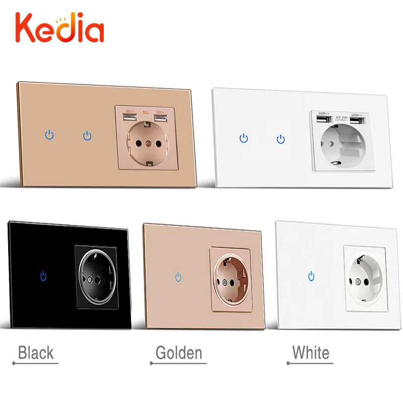 

Умная розетка Kedia с USB-портом, 16 А