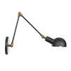 Industrial Adjustable Swing Arm Wall Lamp Reading Bedside Vintage Led Wall Lights Retro Extendable Fexible White Brass Lustre 4