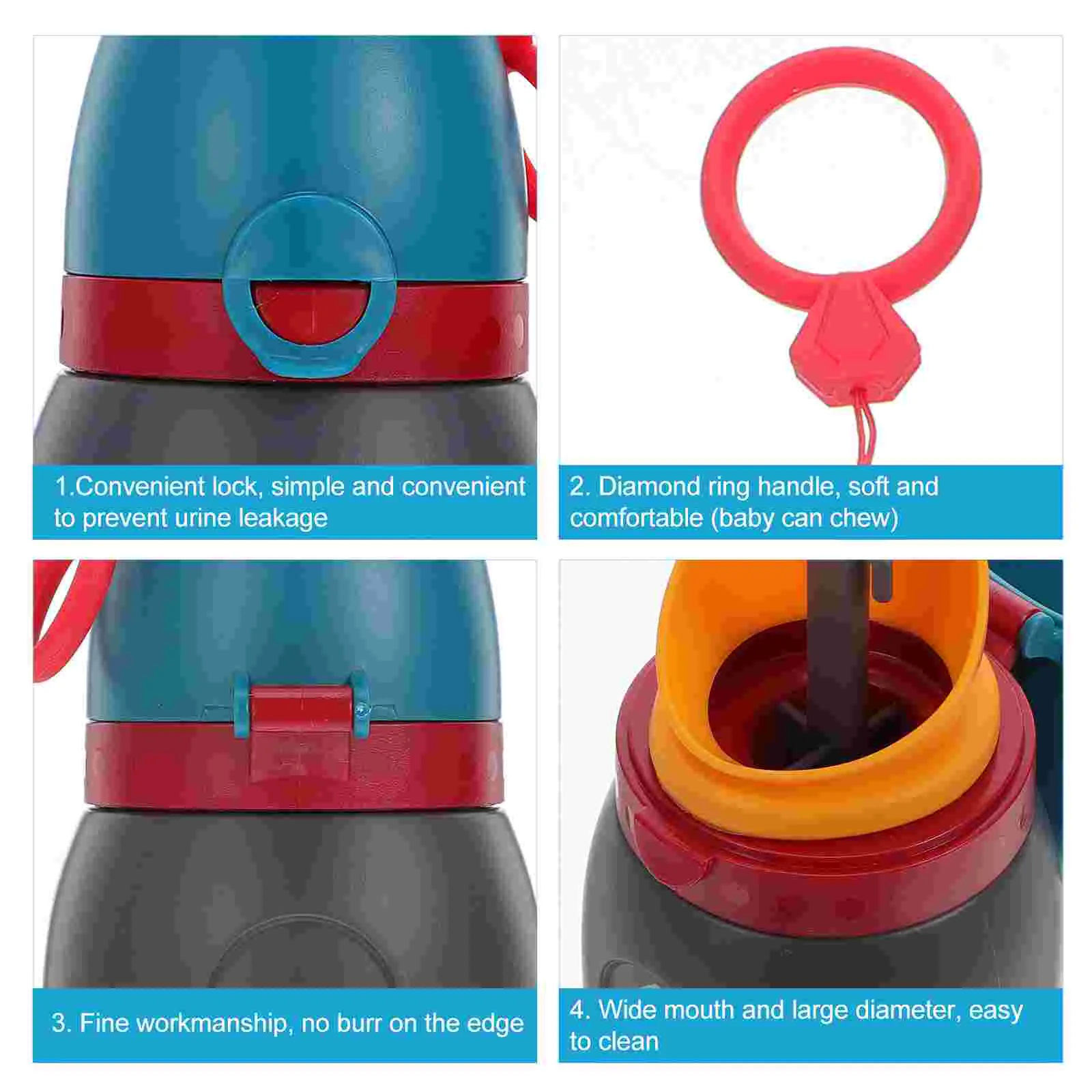 Portable Urinal Emergency Toilet Car Pee Cup Bottle Tpe Travel Potty for Kids Baby Boy 6