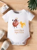 HAKUNA MATATA Cartoon The Lion King Printed Baby Clothes Onesies Funny Infant Bodysuit Short Sleeve Jumpsuit Outfits 3