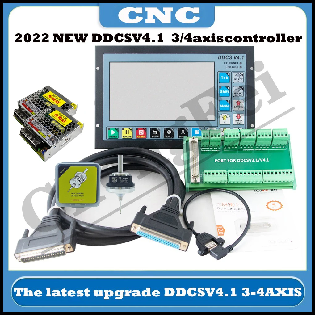 Muslimupgrade Ddcs V4.1 3/4 Axis Indipendente Offline Incisione E Fresatura Controller Di Movimento Cnc Tp06 Xyz 3D Edge Finder