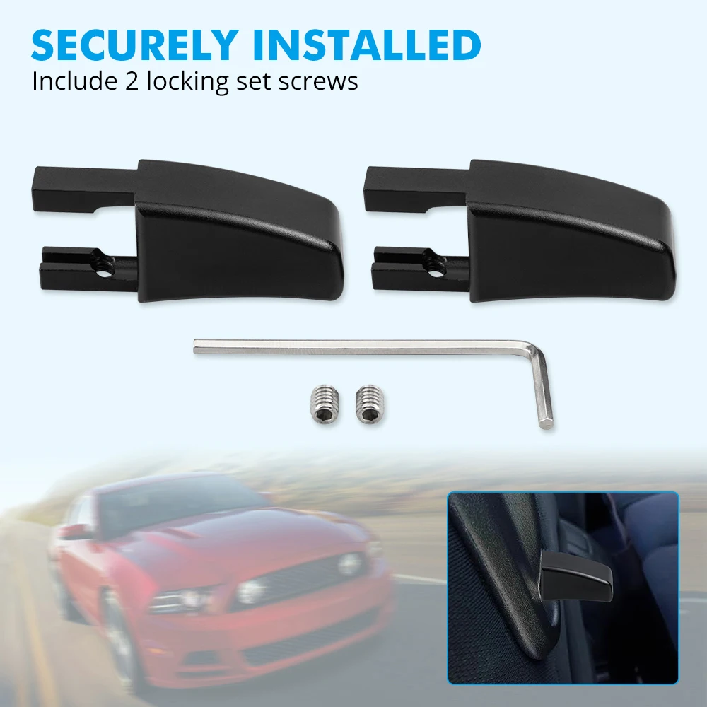 BEVINSEE 시트 릴리스 레버 노브, 포드 머스탱 2005-2014, 5R3Z-6362762-AAC 교체