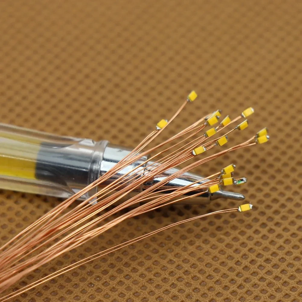 DIY SMD LED 0402 0603, 유선 마이크로 LED 사전 납땜 마이크로 리츠 철도 모델, 라이트 트레인 장면 빌딩 키트 장난감, 10 개