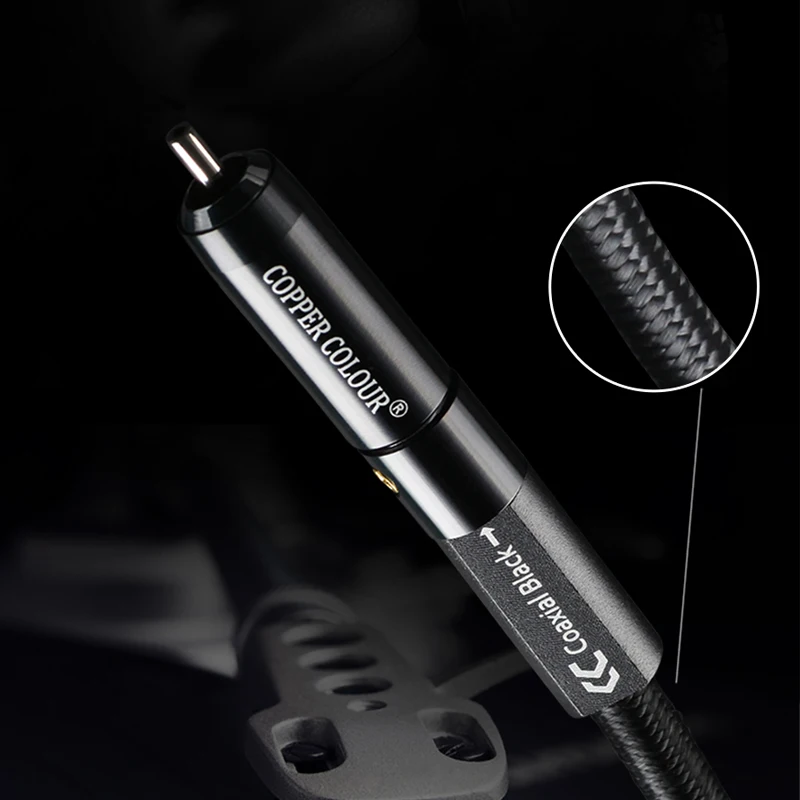 

CopperColour COAX-BOC coaxial Cable OCC single crystal Copper for Hifi audio decoder interconnect cable audiophile coaxial Cabl
