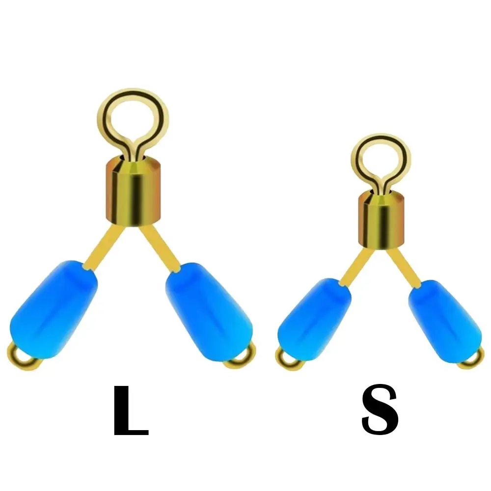 Fishing Tool 5PCS New Tying tool Swivel Space Bean Eight Type Double hooks Contactor Device Fishing Line Space Bifurcation