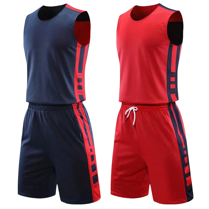 Men/ Women Double-Side Basketball Jerseys Suit College Mens Reversible Basketball Uniforms Sport clothing