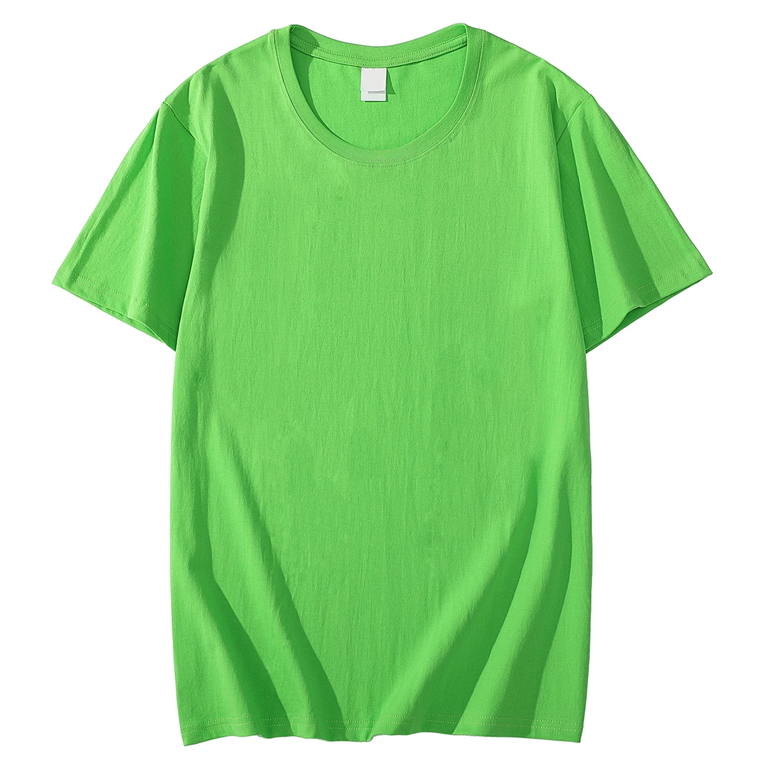 Solid Color T-shirt 8 Colors 2023 New Short Sleeve Men's/Women's Heavy Pound 220g Cotton White Crewneck Loose Top S-4XL 6