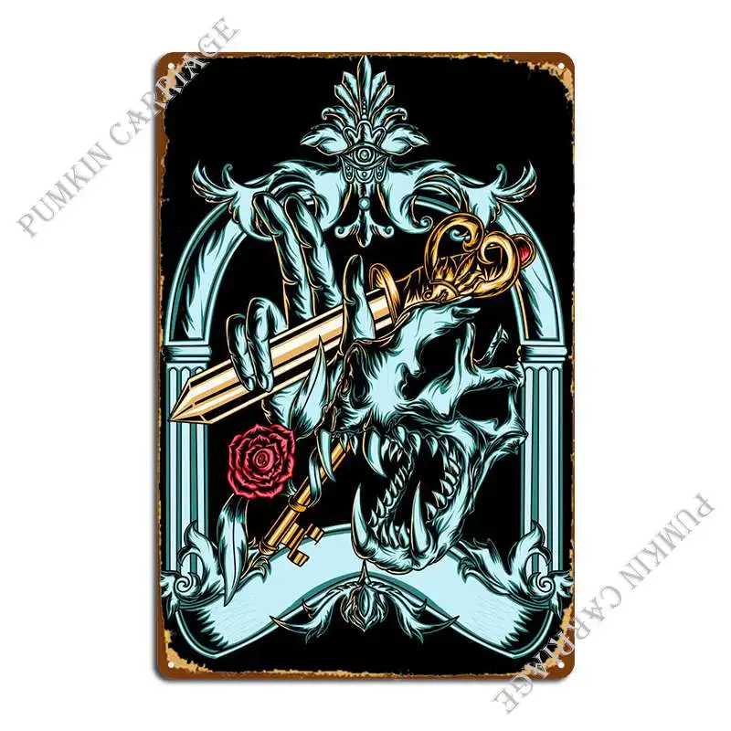 

Gold And Gospel Metal Plaque Poster Rusty Bar Cave Home Cinema Tin Sign Poster