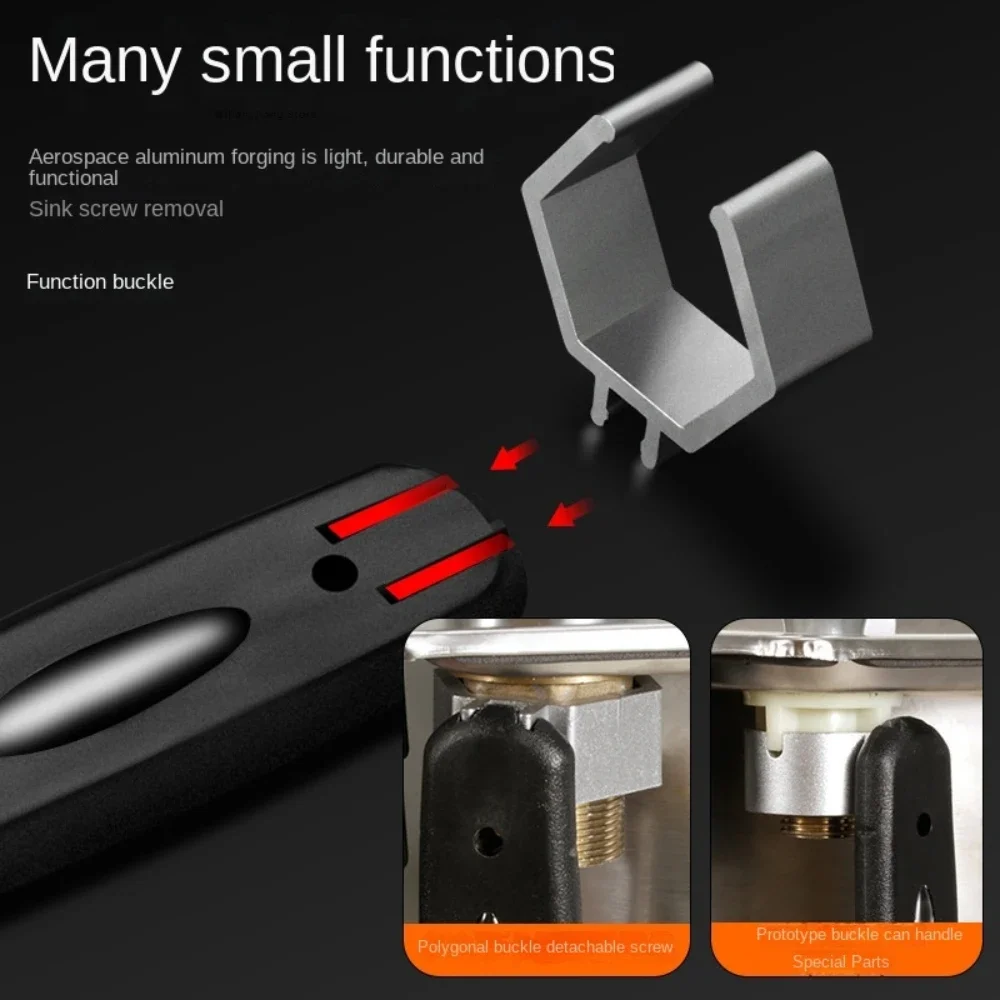 Bathroom Set Large Hand Pipe Tools Bathrooms Accessories Wrench Spanner Workshop Sink Mechanical Sewer Adjustable Automotive