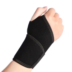Adjustable Wrist Support Brace for Carpal Tunnel and Joint Pain Relief (Black (1Pcs))