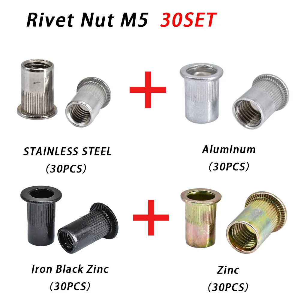 Rivet Nut M5 (30Set)