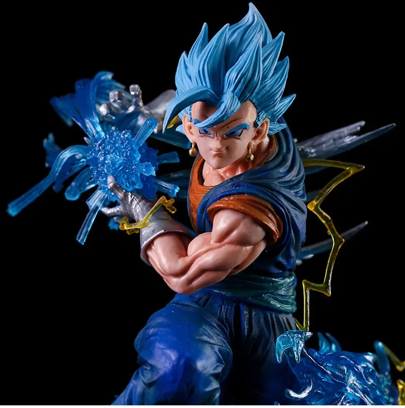 

45cm Gk Statue Dragon Balls Vegetato Figure Luminous Model Doll Three Headed Action Figurine Sculptures Can Be Collected Gift