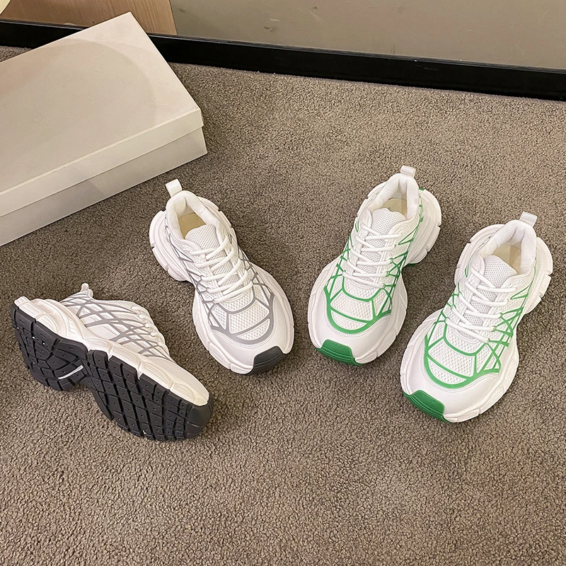 

Женские сетчатые технические удобные кроссовки для женщин, женские парные модели, низкая обувь