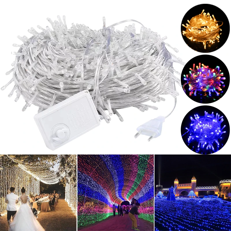 

Fairy Garden Led Light String Outdoor Patio Christmas Tree Decor New Year Holiday Party Wedding Decorative Light Bedroom Decor