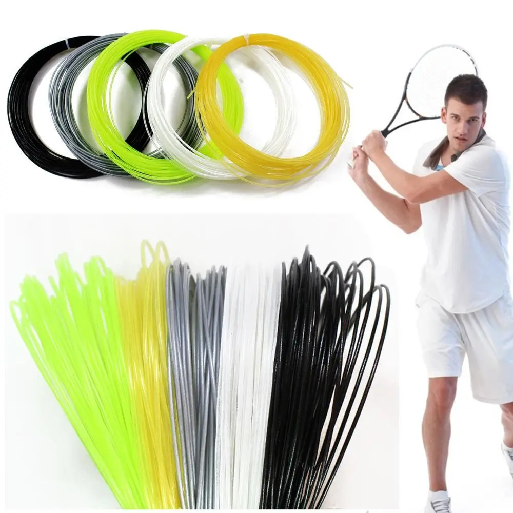 1.35mm 12M Tennis Racket String Sport Supplies Multicolor Racquet Thread Repair High Elasticity Polyester Nylon Titanium Wire