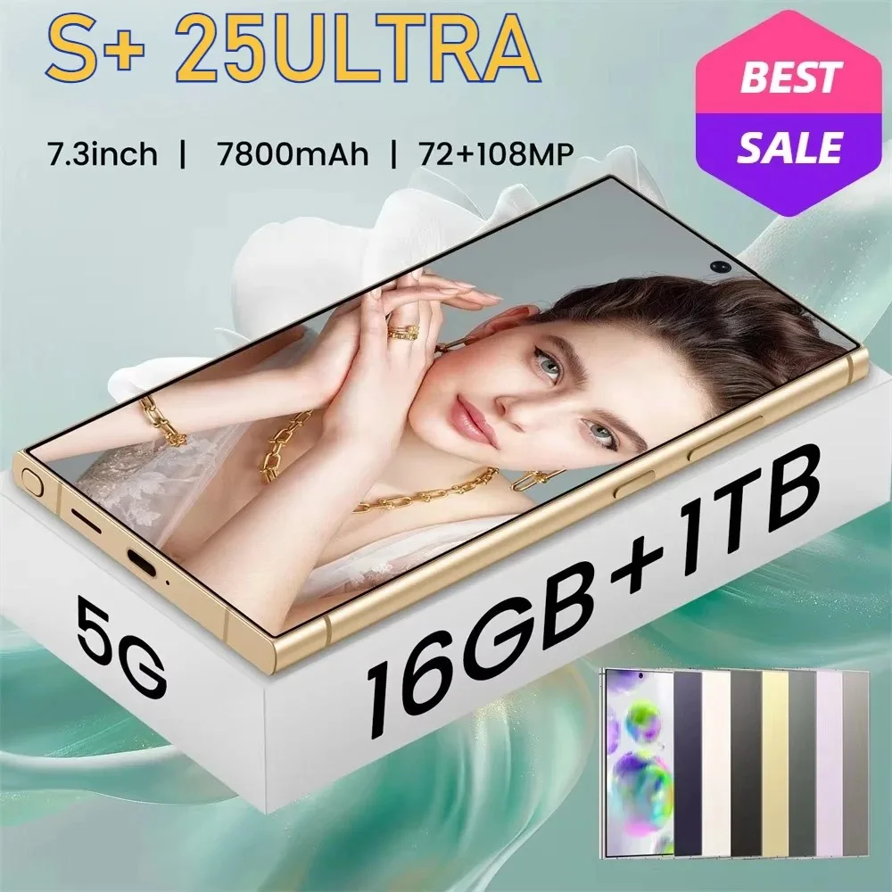 Cellphones Case For S25 Ultra Original 5G Dual SIM Smartphone 7.3inch Andriod 14 Mobile Phones 7800mAh Global Version Cell Phone