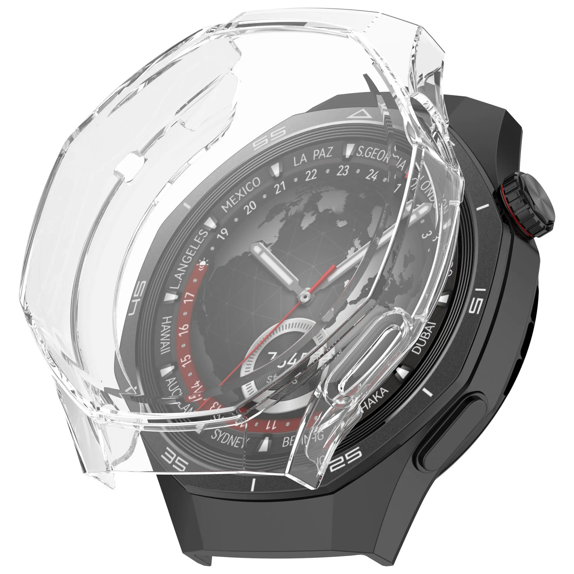 Soft TPU Protective Case & Screen Protector for Huawei Watch GT5 Pro - 46mm & 42mm