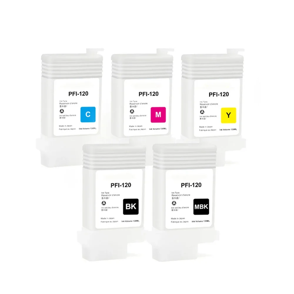 

For Canon PFI 120 PFI120 Refillable Ink Cartridge with chips for Canon TM200 TM205 TM300 TM305 200 205 300 305 printer