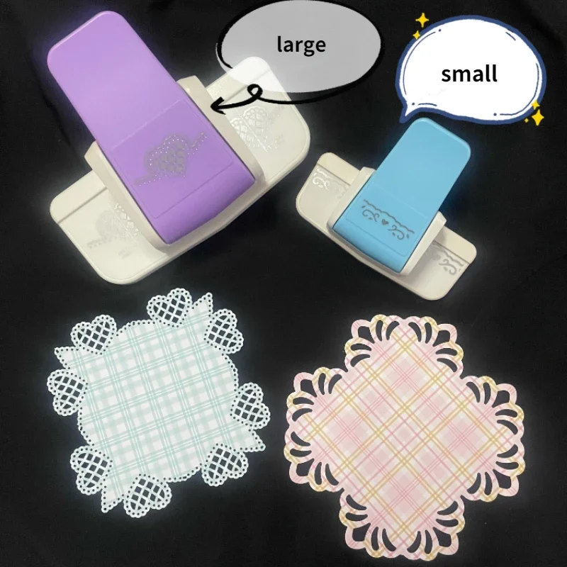 Embossing Device for DIY Greeting Cards with Hollow Lace Edge