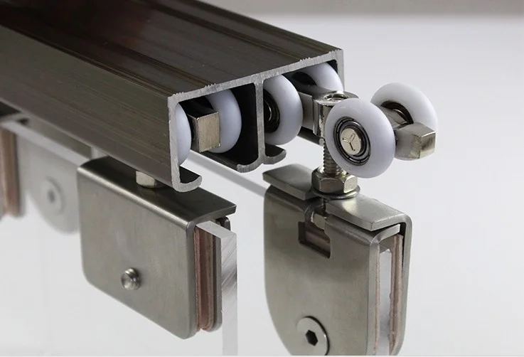 correr, porta de vidro com espessura de elevação