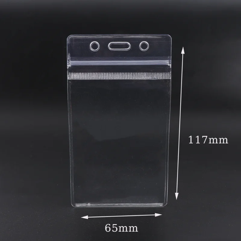 ID Card Holder 10/1PCS Vertical Transparent Vinyl Plastic Clears ID Card Bag Case Badge Holder Accessories Vertical ID Card Badge Holders