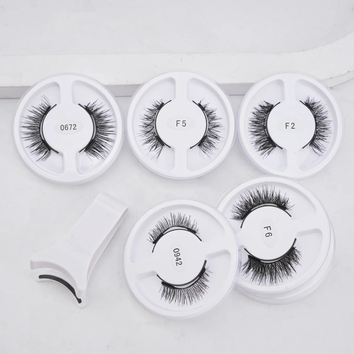 5 Pairs Magnetic Eyelashes Extension Kit Reusable Magnetic Lashes and Tweezers No Glue Needed Fluffy False Eyelashes Makeup Set