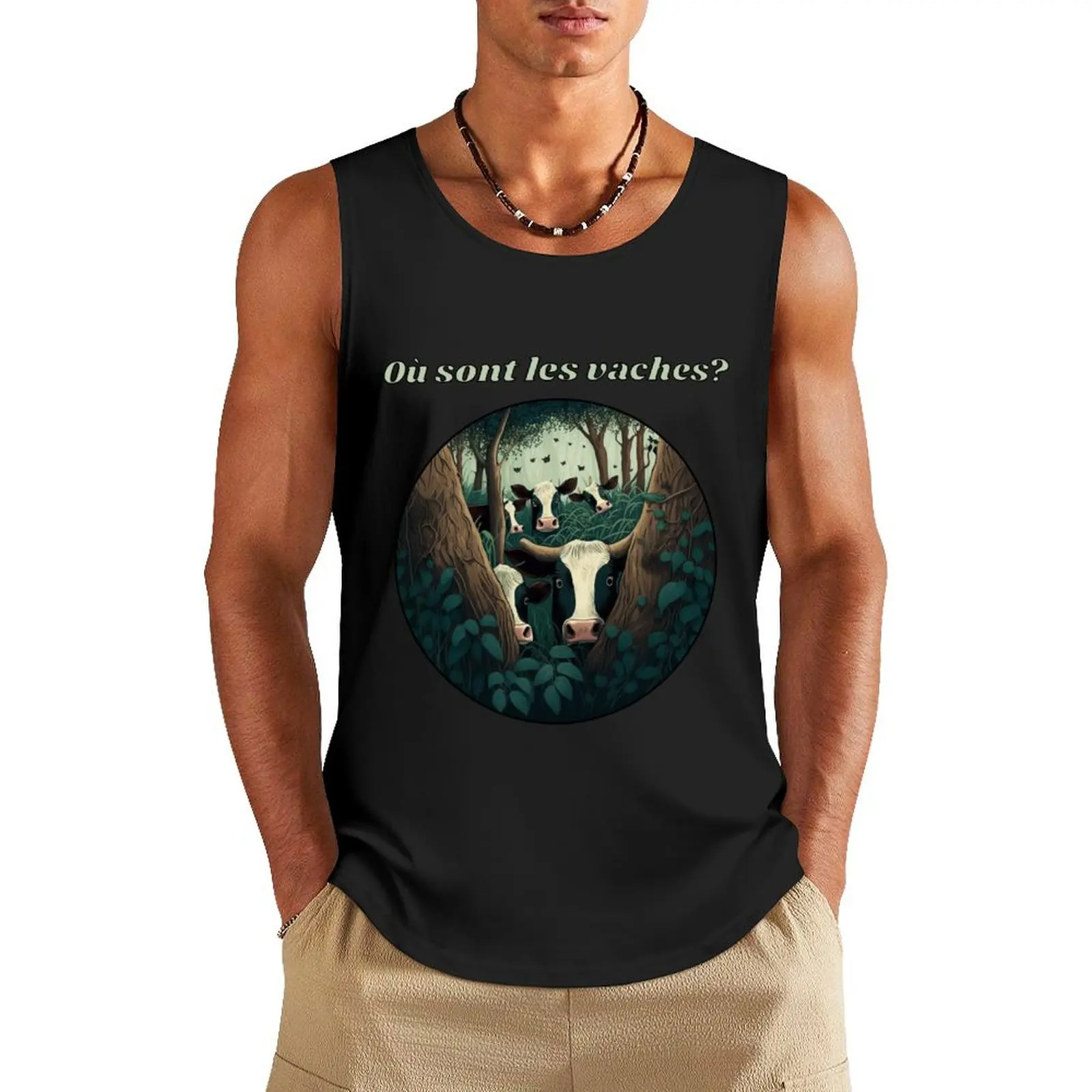 

Où sont les vaches Tank Top Men's sleeveless t-shirt Sports clothing