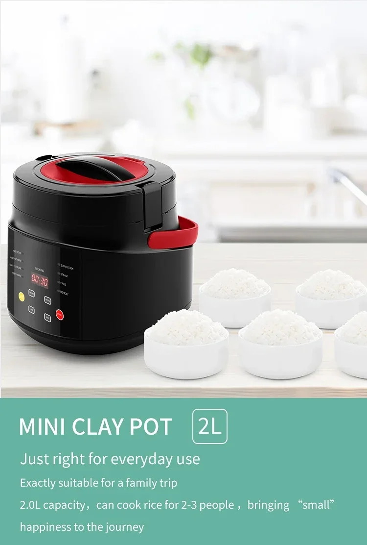 Description Picture 5 of itemElectric Mini Rice Cooker MultiCooker Portable Car Rice Cooker 12V 24V Cooking Machine For Car and Truck English Menu